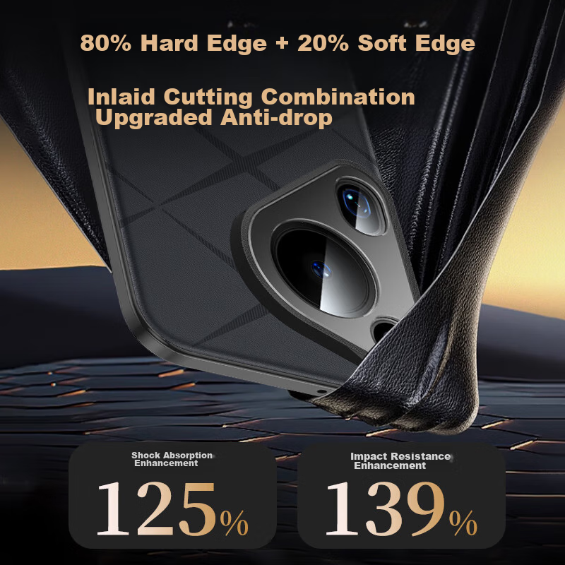 IM-CHEN [Original Machine Color Embroidered Texture] Phone Case for Huawei Pura...