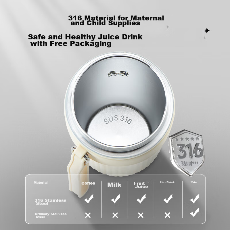 DAEWOO Juicer, Portable Juicing Cup, Home Wireless Small Mini Juice Blender, Mil...