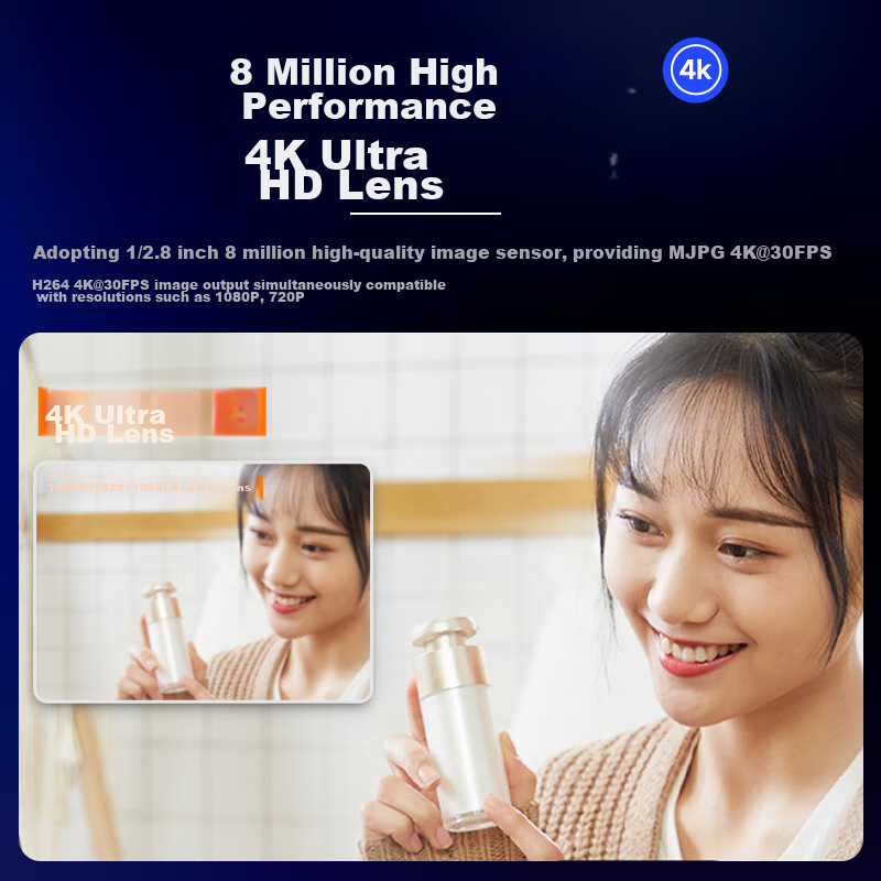 HIKVISION Live Streaming Camera, 4K Ultra-High Definition, 100° Wide-Angle Lens,...