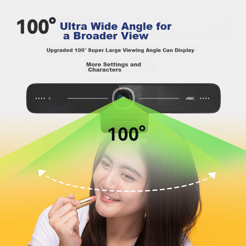 HIKVISION Live Streaming Camera, 4K Ultra-High Definition, 100° Wide-Angle Lens,...