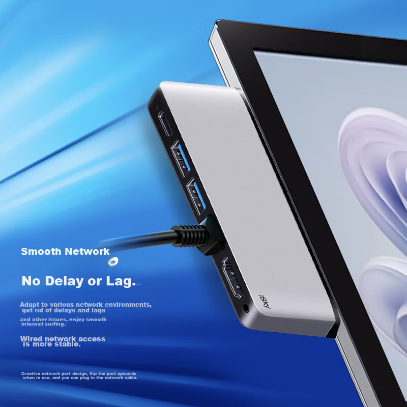 Isky Microsoft Surface Pro 9/10/11 Expansion Dock, Thunderbolt 4 High-Speed Tran...