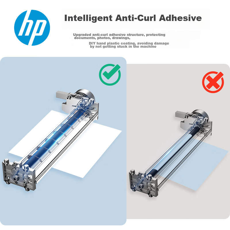 HP A4 File Photo Laminator, Non-Vacuum Packaging Machine, Compact Home Laminator...