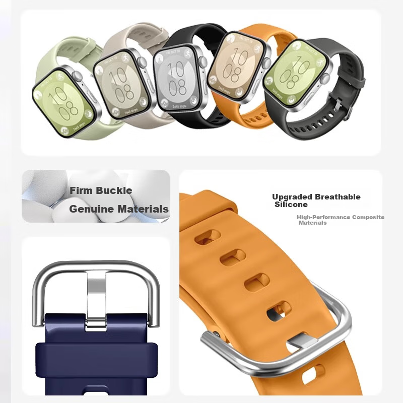 Silicone Watch Band for Huawei Watch Fit 3, Unisex New Smart Sports Waterproof W...