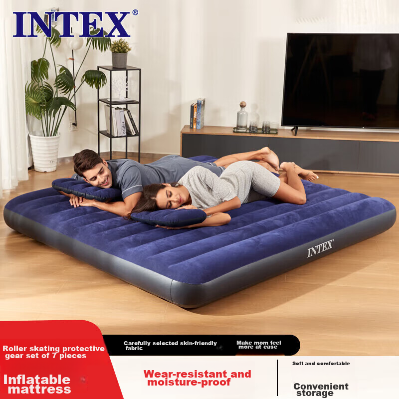 INTEX Automatic Inflatable Mattress, Floor Mat, Air Bed, Companion Care, Home Us...