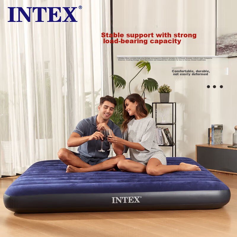 INTEX Automatic Inflatable Mattress, Floor Mat, Air Bed, Companion Care, Home Us...