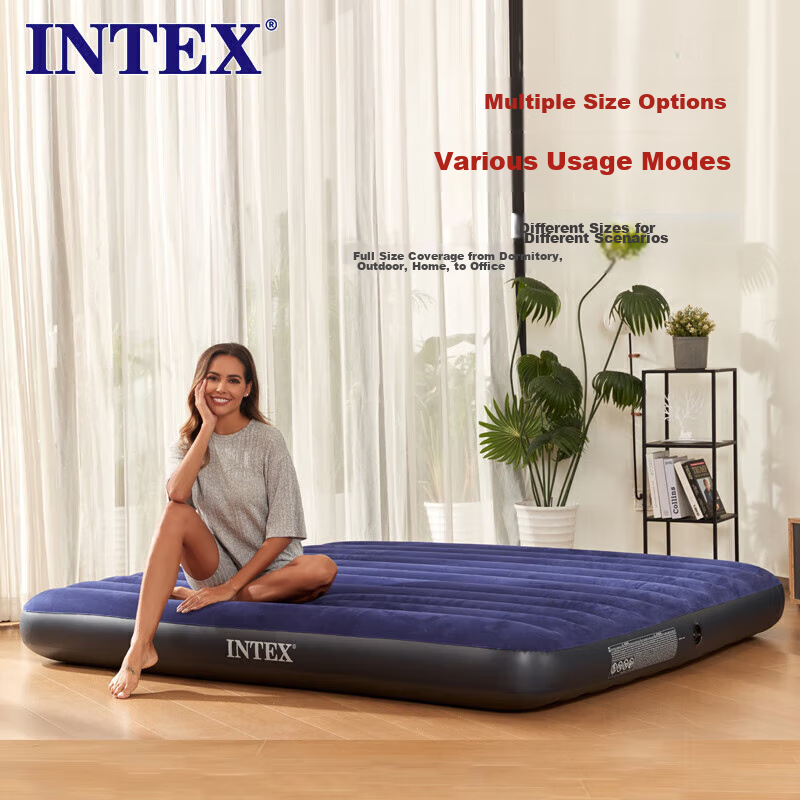INTEX Automatic Inflatable Mattress, Floor Mat, Air Bed, Companion Care, Home Us...
