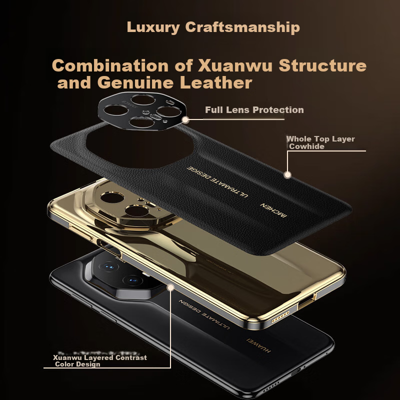 IM-CHEN Porsche Master Series Leather Phone Case for Huawei Mate 70 Pro and Mate...