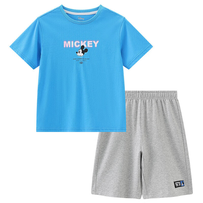DISNEY Kids Boys Quick Dry Shorts Set Sporty Dry T-shirt Two-piece Set Summer DB...