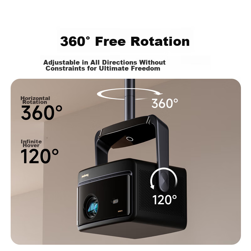 Dangbei Cloud Platform Version, Projector Ceiling Mount Bracket, (360° Omnidirec...