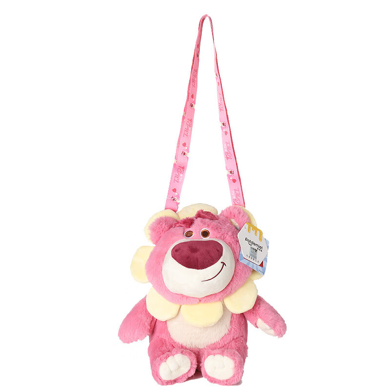 Disney Flower Fairy Strawberry Bear Crossbody Bag Plush Doll Ornament, Gift for...