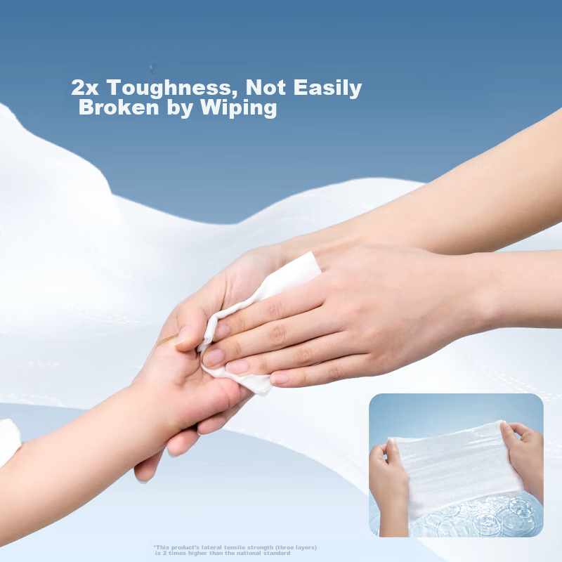 Deyou Cream Tissue, 3-Ply, 100 Sheets*30 Packs, Cloud-Soft Wipes, Baby Moisturiz...