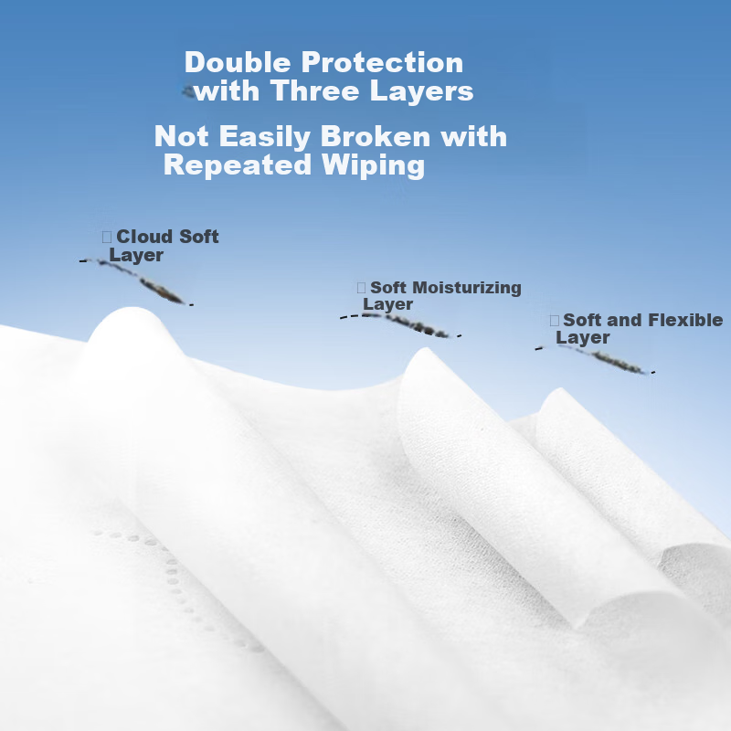 DeYou 3-Ply 120 Sheets x 30 Packs Facial Tissue Paper Ultra Soft Baby Special Fa...