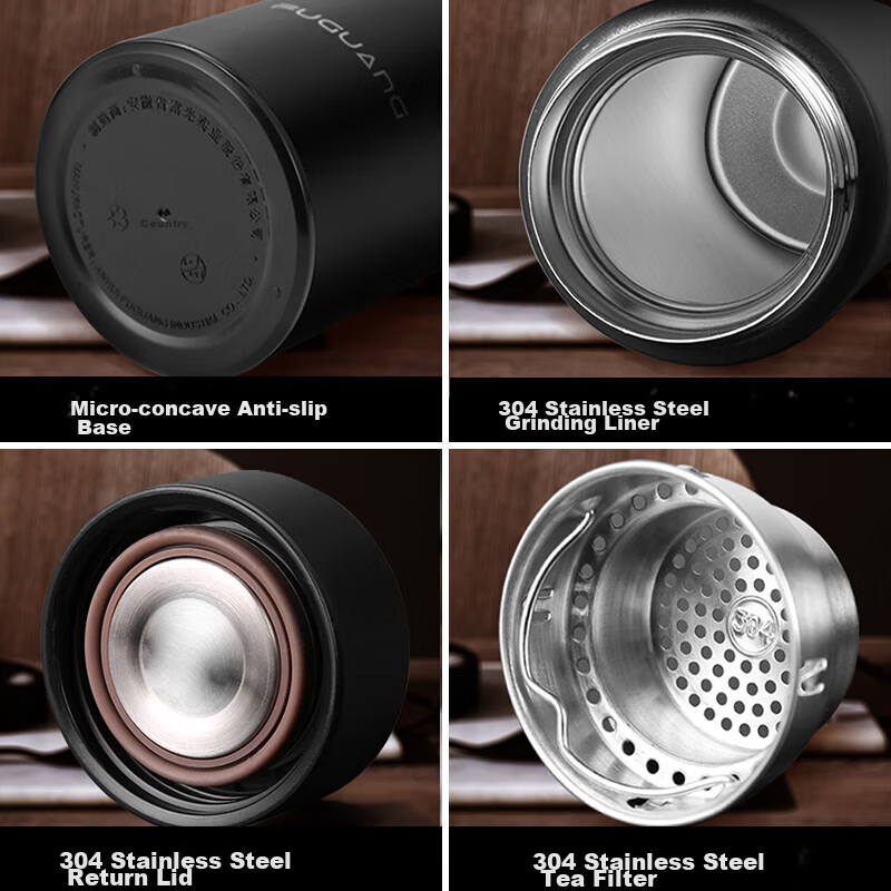 Fuguang Insulated Mug, 304 Stainless Steel Tea Cup, Vacuum Business Cup, Large C...