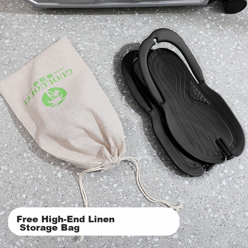 GUOLUOFEI Foldable Travel Slippers Men Portable Summer Swimming Business Trip Wo...