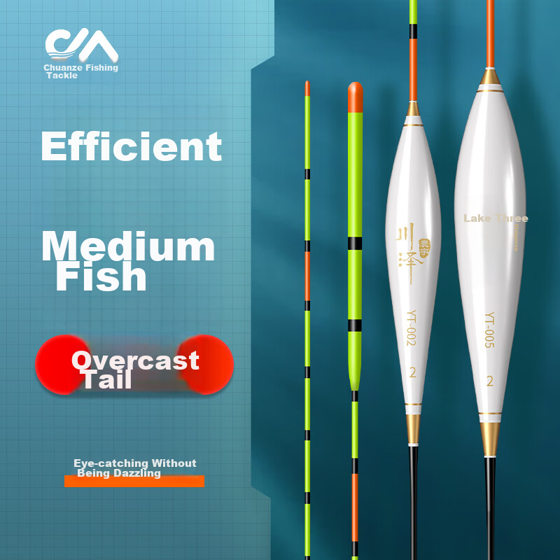 Chuanze Cloudy Day Float, Highly Sensitive, Light-Biting Crucian Carp Float, Wil...