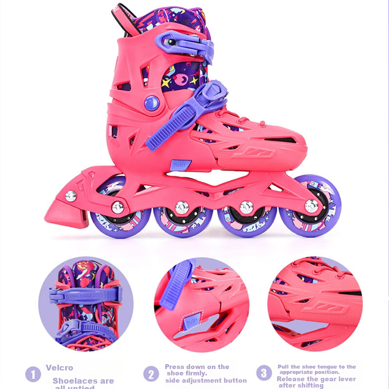 Flying Eagle Kids' Roller Skates Unisex Beginner Skating Shoes Professional Lock...