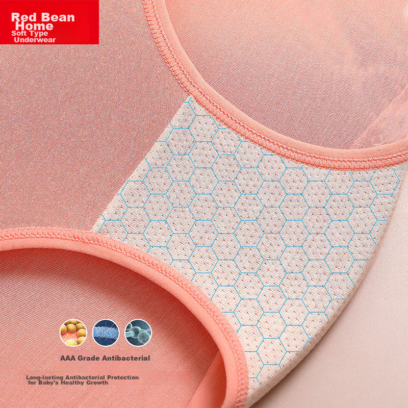 Hodohome Children's Underwear, Girls' 40S Modal 3A Antibacterial Crotch Triangle...