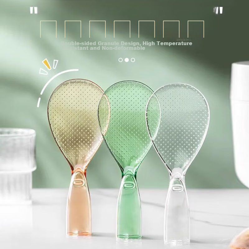 Dipuer Rice Spoon, Upright Non-Stick Rice Serving Spoon, Transparent Rice Servin...