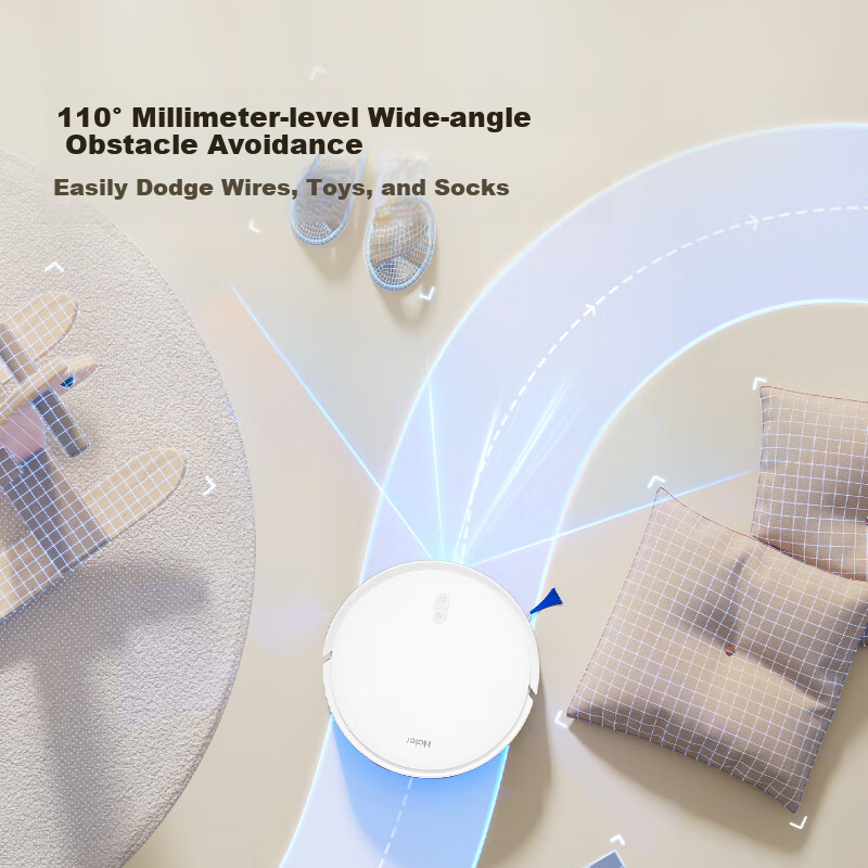 Haier T1 Robot Vacuum Cleaner with Mopping Function, Automatic Cleaning, 8000Pa...