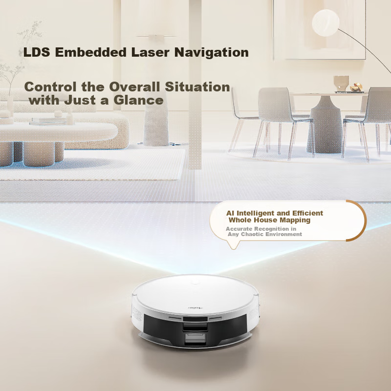 Haier T1 Robot Vacuum Cleaner with Mopping Function, Automatic Cleaning, 8000Pa...