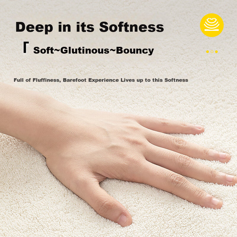 Dajiang Carpet for Living Room, Sofa And Coffee Table Rug, Cream Style Bedroom C...