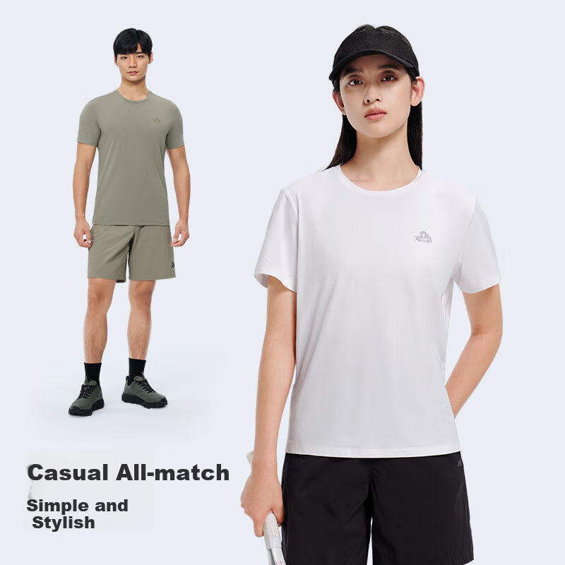 Pelliot Outdoor Short Sleeve T-shirt with TORAY® Antibacterial Quick-drying Fabr...