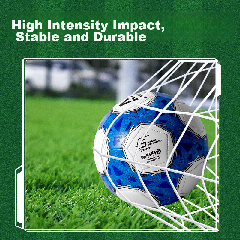 Deli No. 5 Standard Soccer Ball, Youth Student Machine-Stitched, Wear-Resistant,...