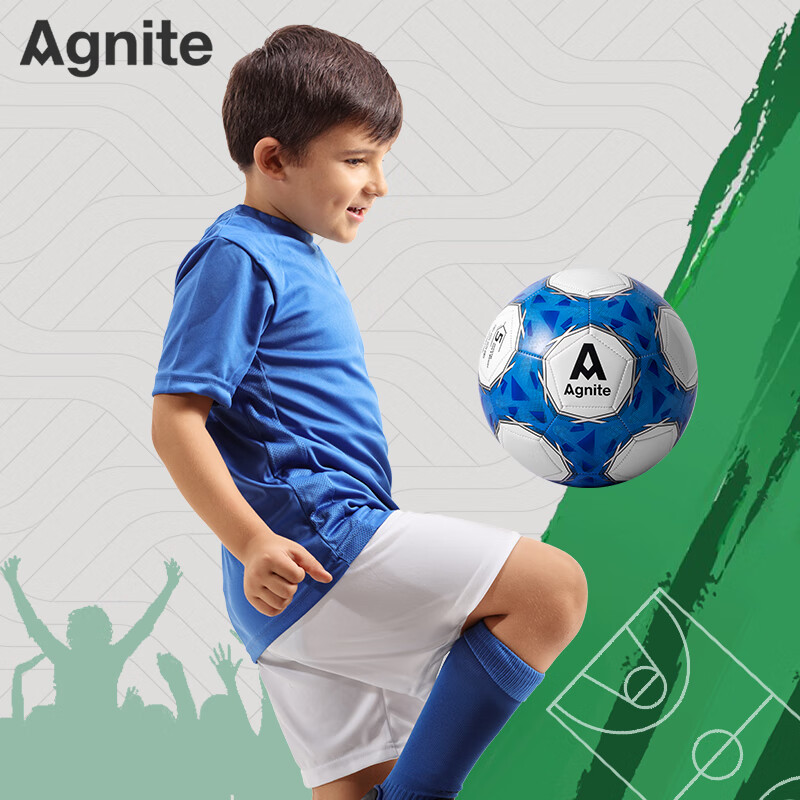 Deli No. 5 Standard Soccer Ball, Youth Student Machine-Stitched, Wear-Resistant,...