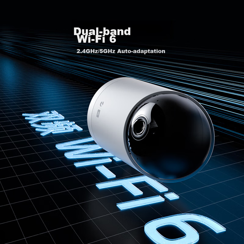 Haique 5 Million Ultra HD Camera, Home 3K Small Monitor, 360-Degree Coverage, Ni...