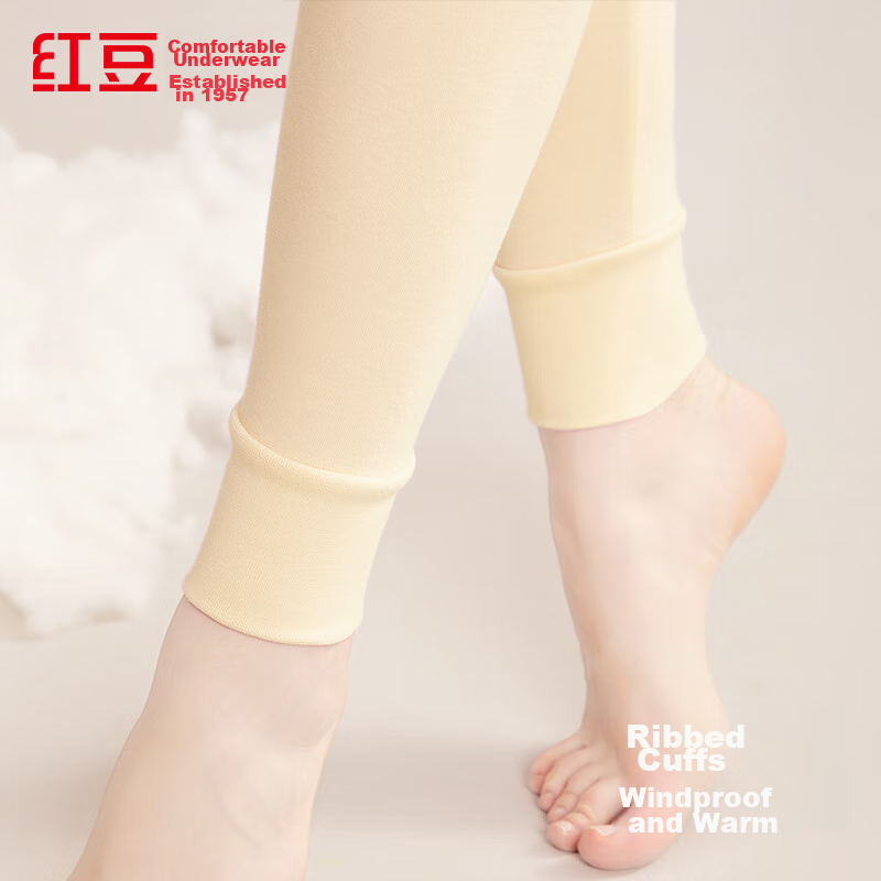 Hongdou Women's Pure Cotton Thermal Underwear, Comfortable Soft Elastic Breathab...