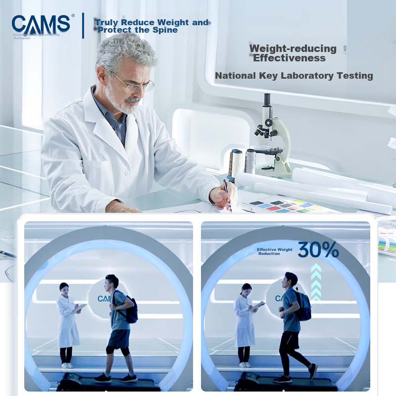 CAMS Suspended Weight-Reducing Backpack for Middle And High School Students, Uni...