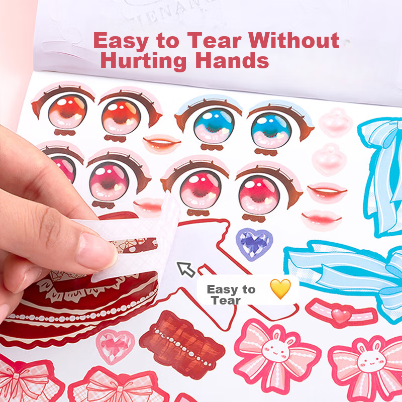 COOKSS Princess Dress-Up Sticker Book, Children's Toy for Ages 3-6, Girl's Makeu...