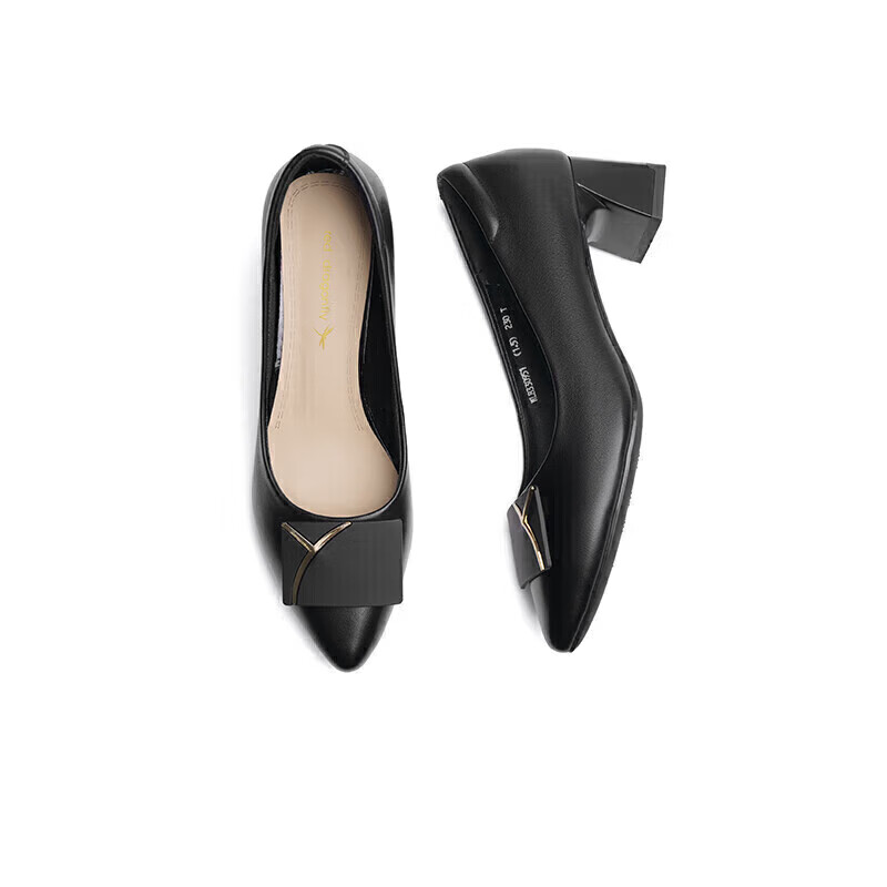 Hongqingting Fashion Square Buckle Commuter High Heels, Women's Pumps, Elegant T...