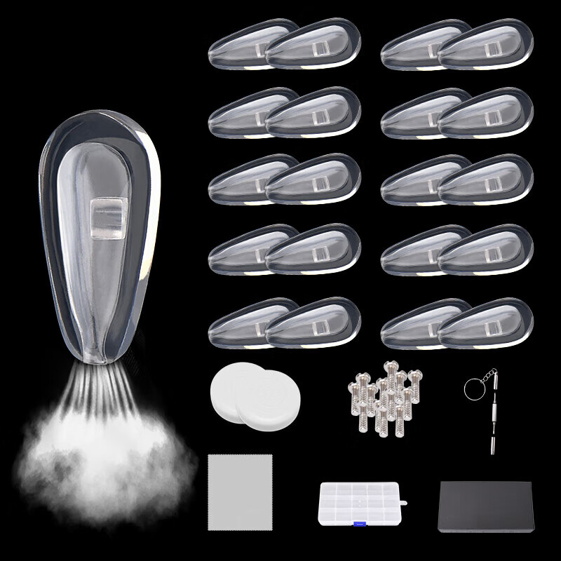 BWNK Invisible Anti-slip Silicone Airbag Nose Pads for Myopia Glasses Nose Bridg...