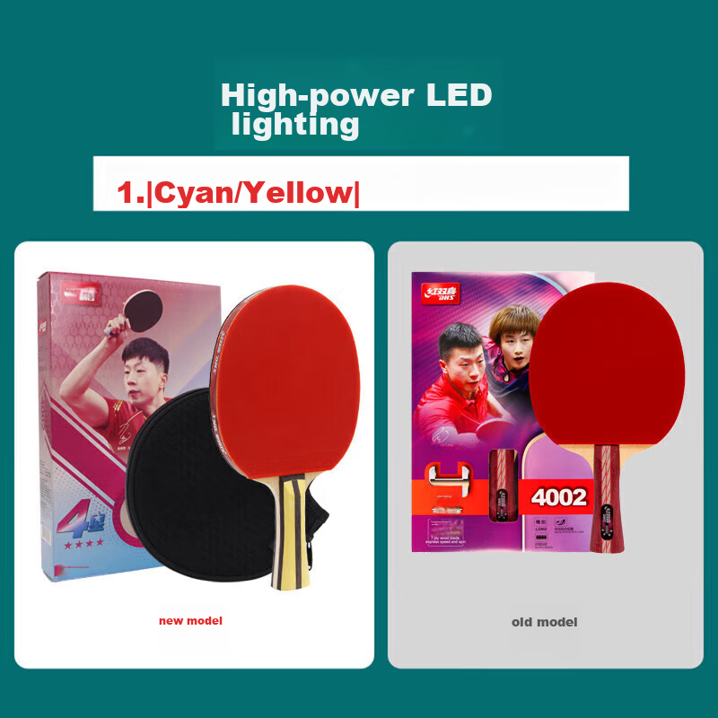 DHS Kuangbiao Table Tennis Racket, Penhold Grip, Combination of Looping And Fast...