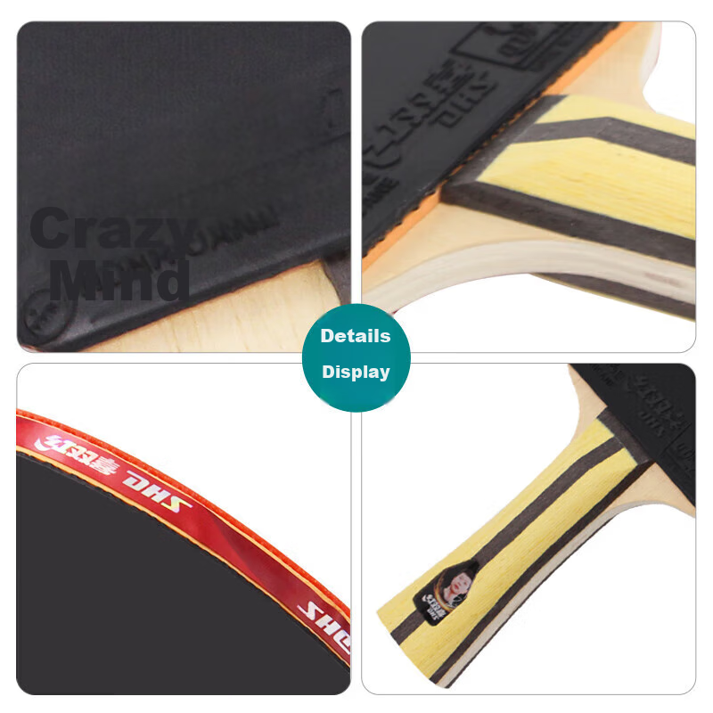 DHS Kuangbiao Table Tennis Racket, Penhold Grip, Combination of Looping And Fast...