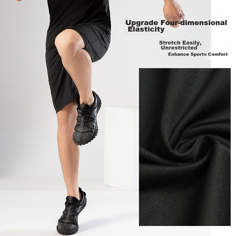 Fandimu Men's Sports Shorts, High Elasticity, Moisture-Wicking, Quick-Drying, Br...