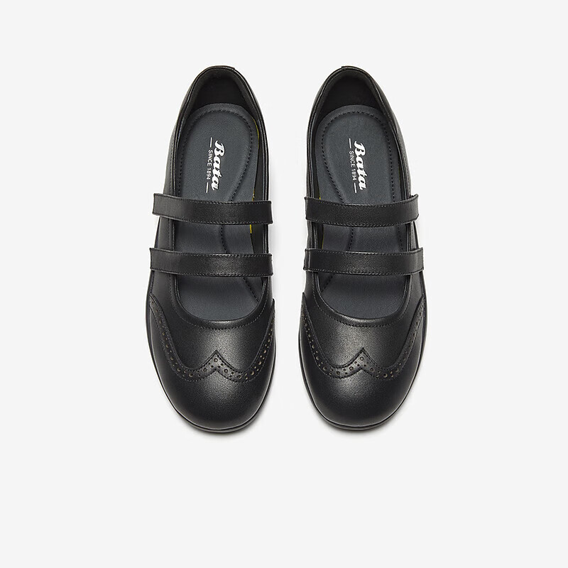 Bata Sheepskin Soft Sole Mary Jane Women's 2024 Autumn Shallow Mouth Single Shoe...