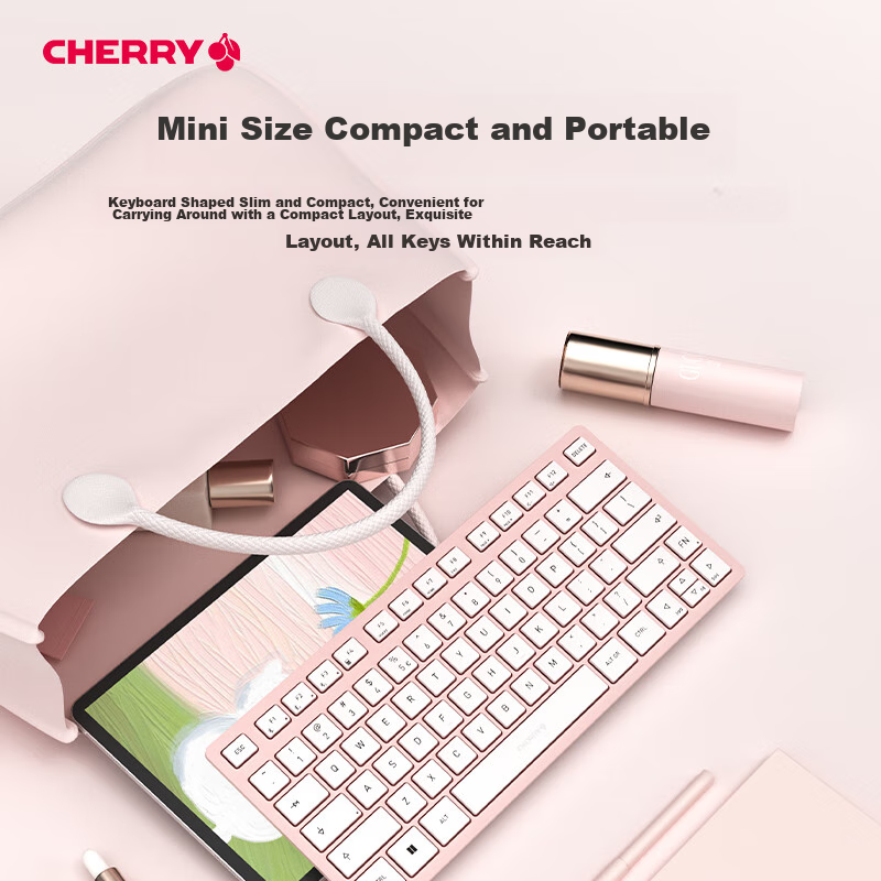 CHERRY KW7100 MINI Compact And Slim, Business Office Home Use, Portable Keyboard...