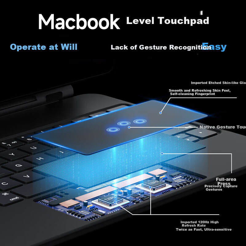 Roaring Monkey 2025 New iPad Air7/6 Smart Keyboard Protective Case with Magnetic...