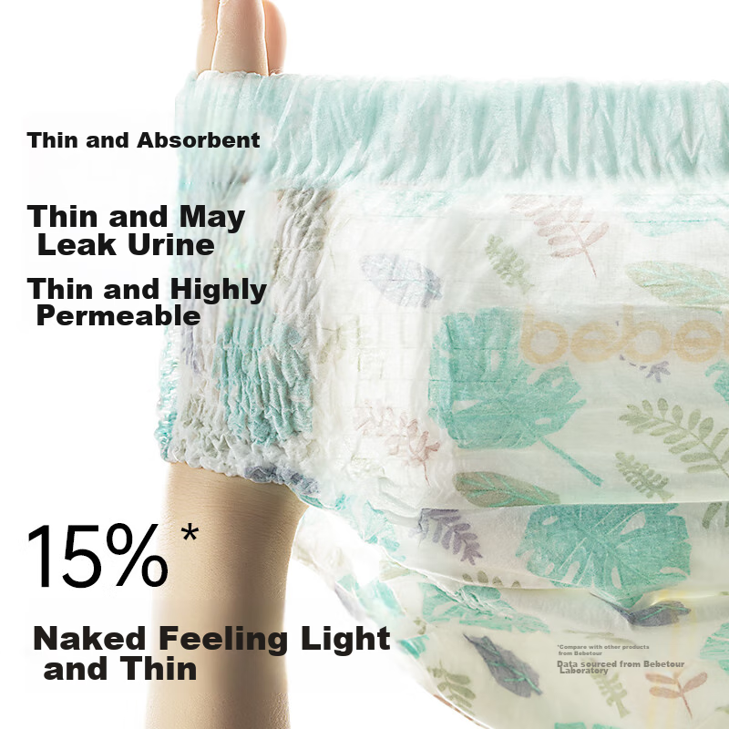 Bebetour Alice Pro Dream Luxury Soft Upgraded Pull-Up Diapers, Ultra-Thin Breath...