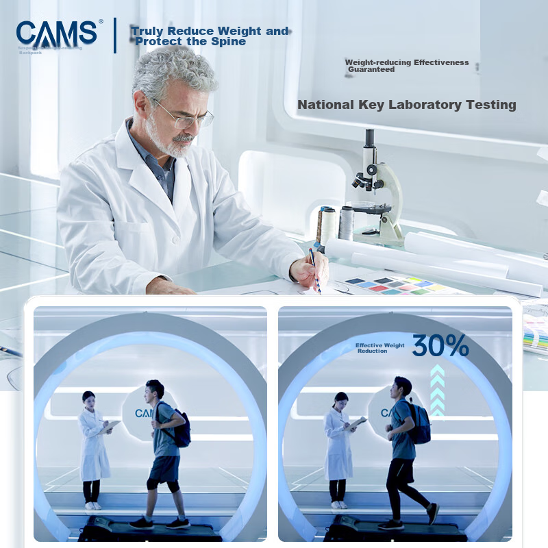 CAMS Suspended Weight Reduction Backpack for Grades 1-4 Elementary School Studen...