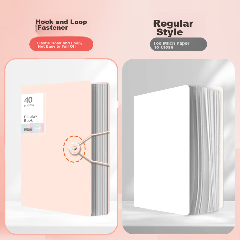 [Lowest Price Online] SIMAA A4/40-Page Document Folder [Upgraded Fastener Versio...