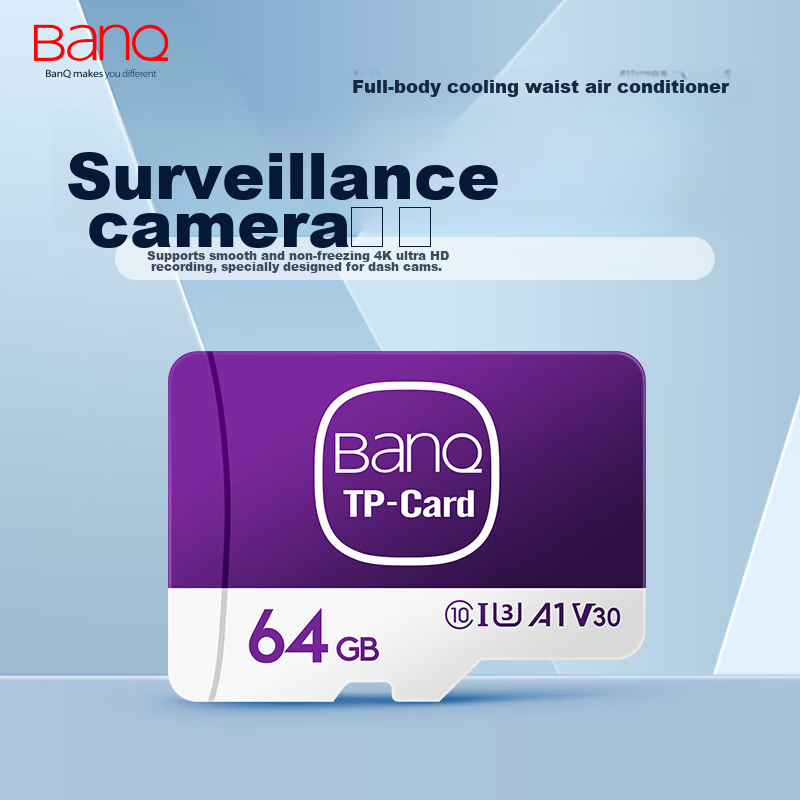 Banq 64GB TF (MicroSD) Memory Card, A1 U3 V30 4K, TP-LINK Video Surveillance Cam...