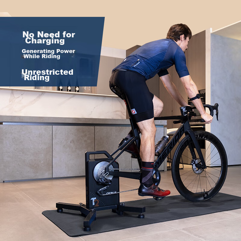 CYCPLUS Fitness T2 Intelligent Direct-Drive Cycling Trainer, Indoor Mountain And...