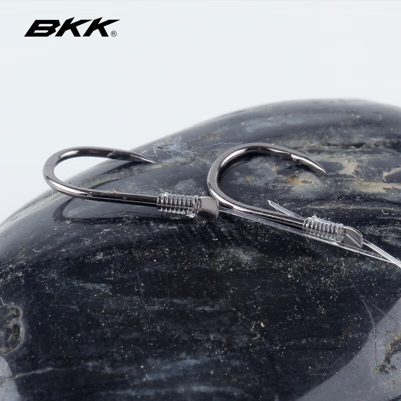 BKK 4S Cold Steel Edge Sleeve Line Double Hook Finished Fishing Crucian Carp Tie...