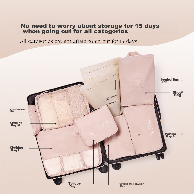 EACHY Travel Storage Bags, Luggage Packing Bags, Clothes And Underwear Organizer...