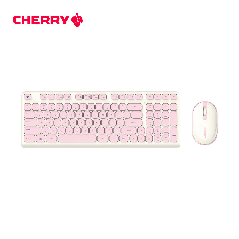 CHERRY DW2380 Wireless Keyboard and Mouse Set Upgrade Version 98-Key Quiet Keybo...