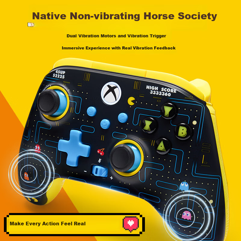 PowerA Officially Licensed Pac-Man Wireless Xbox Gaming Controller for PC Steam...