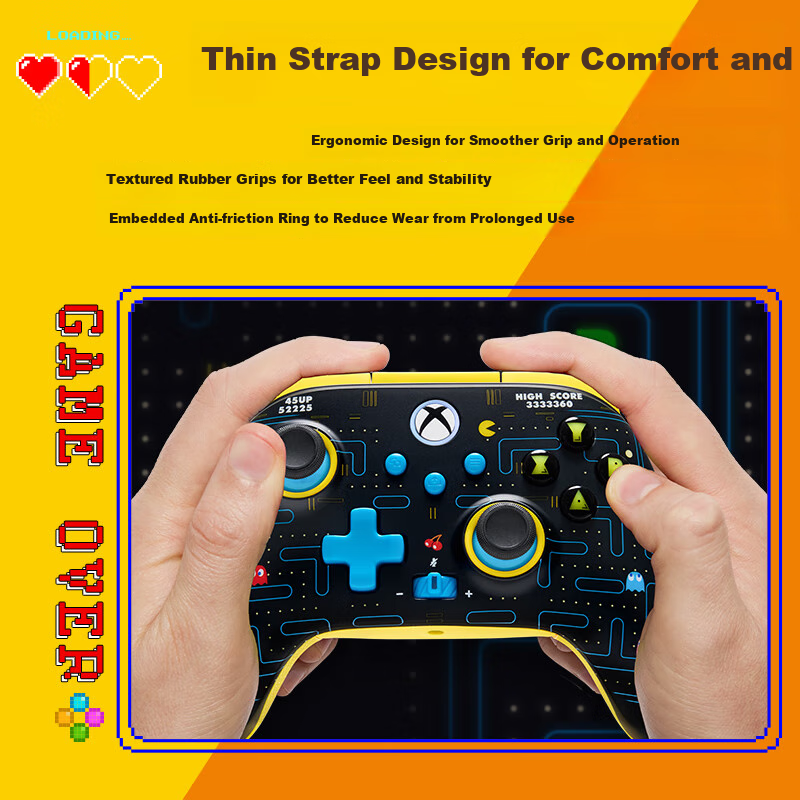 PowerA Officially Licensed Pac-Man Wireless Xbox Gaming Controller for PC Steam...